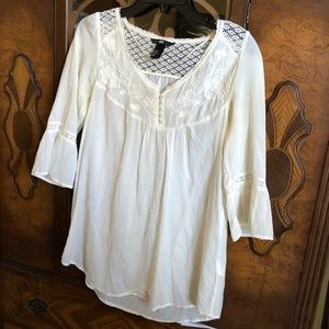 H&M Beautiful Cream Pioneer Blouse